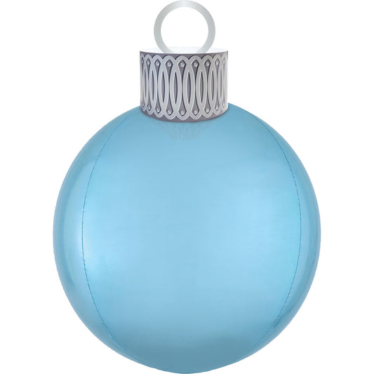 Μπαλόνι Φοιλ Orbz XL Ornament Pastel Blue / 38εκ x 50εκ - Χριστουγεννιάτικη μπάλα