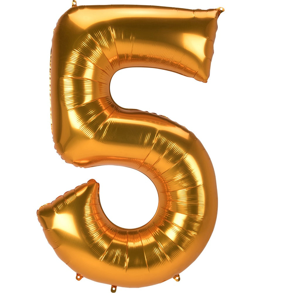 Φοιλ Jumbo Χρυσό Νούμερο 5 / 86εκ Χ 132εκ ύψος