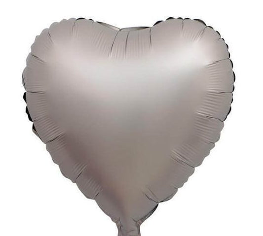 22" Μπαλόνι Chrome Καρδιά Ασημί