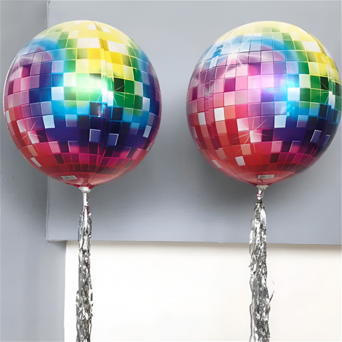 22" Μπαλόνι Disco Ball rainbow