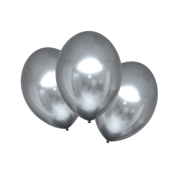 Μπαλόνια Λάτεξ 5 Satin Luxe Platinum Ασημί / 100 τεμ