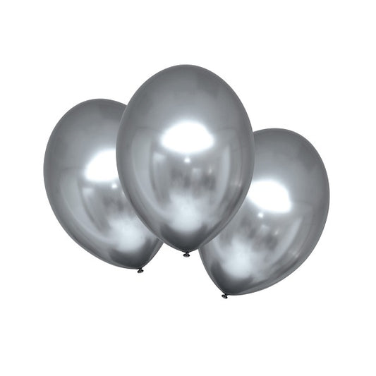 Μπαλόνια Λάτεξ 5 Satin Luxe Platinum Ασημί / 100 τεμ