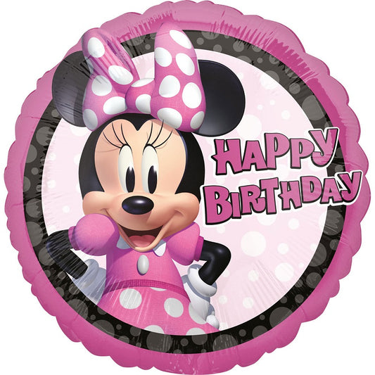 Μπαλόνι Φοιλ 17 Minnie Mouse Forever Happy Birthday / 43 εκ