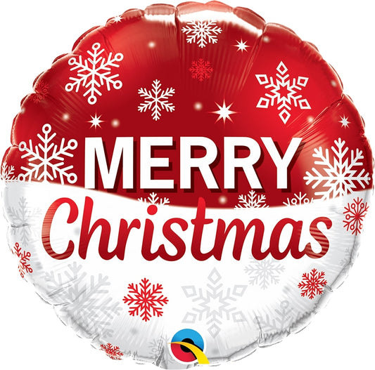 Μπαλόνι Φοιλ 18 Christmas Snowflakes Red / 46 εκ