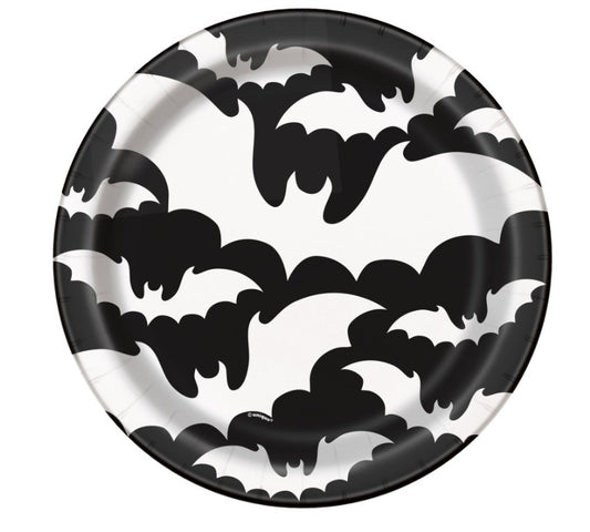 Πιάτα Χάρτινα φαγητού 23 εκ - Νυχτερίδα  / 8 τεμ