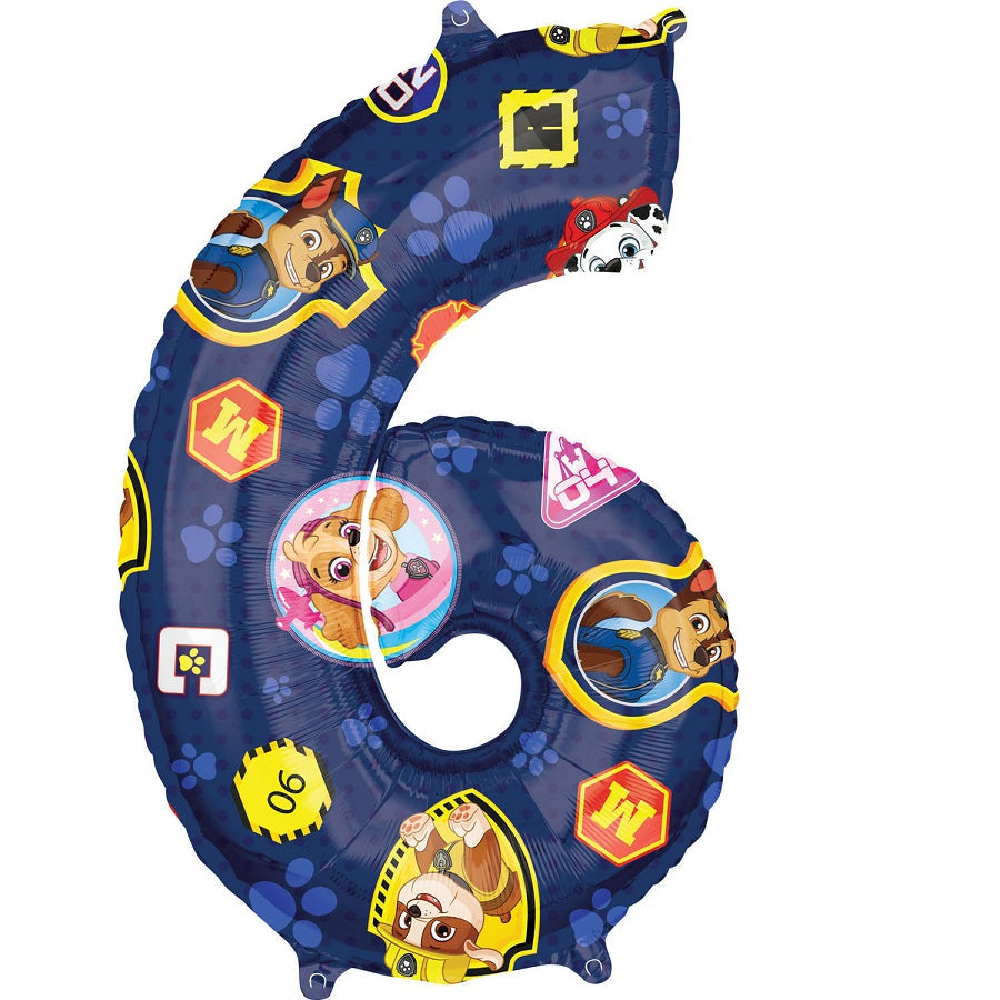 Μπαλόνι Φοιλ 26 Νούμερο 6  Paw Patrol / 66 εκ