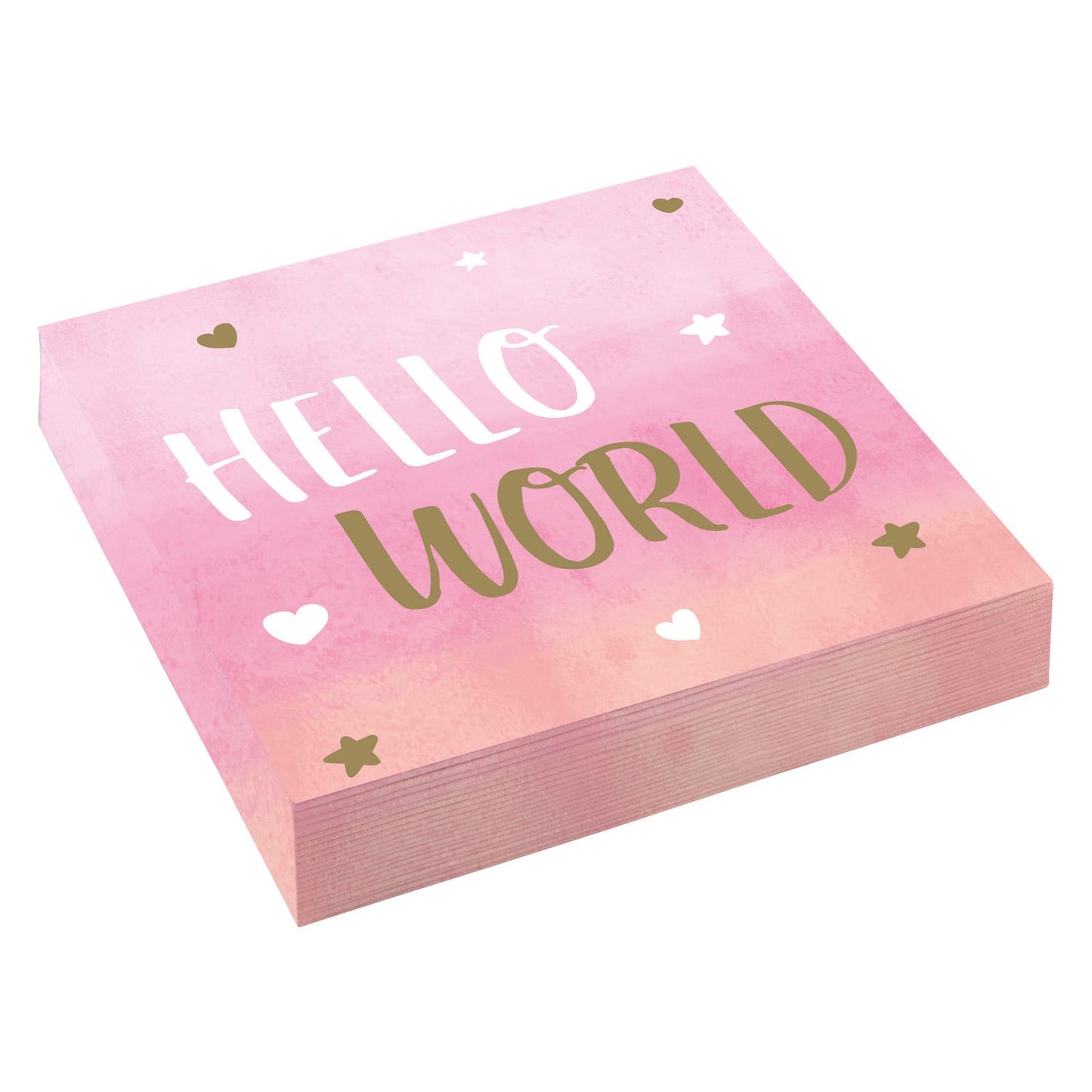 Χαρτοπετσέτες φαγητού 33εκ Oh Baby Girl Hello World /16 τεμ