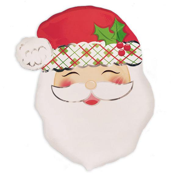 23" Μπαλόνι Άγιος Βασίλης με σκουφάκι