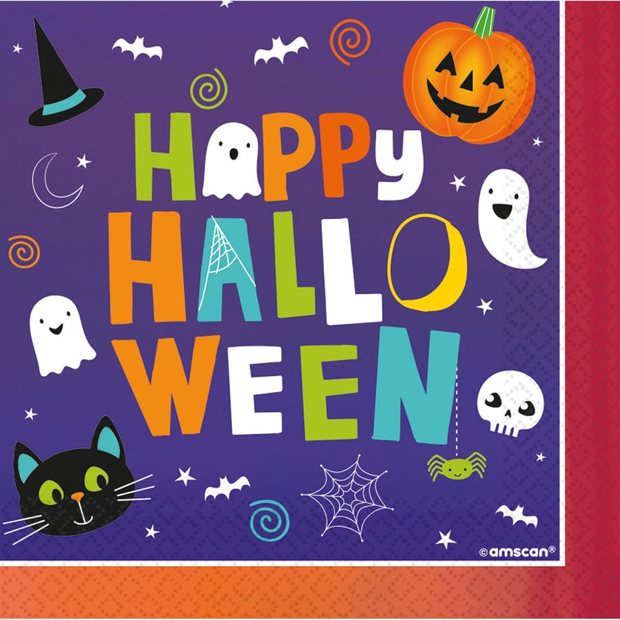Χαρτοπετσέτες φαγητού 33εκ Hallo-ween Friends /16 τεμ