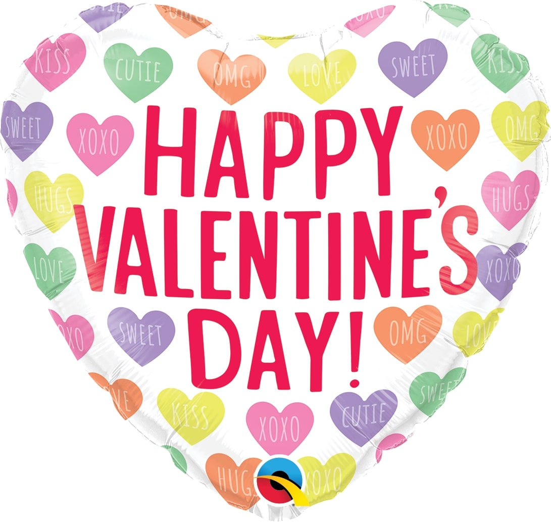 Μπαλόνι Φοιλ 18 Valentine's Conversation Heart / 46 εκ