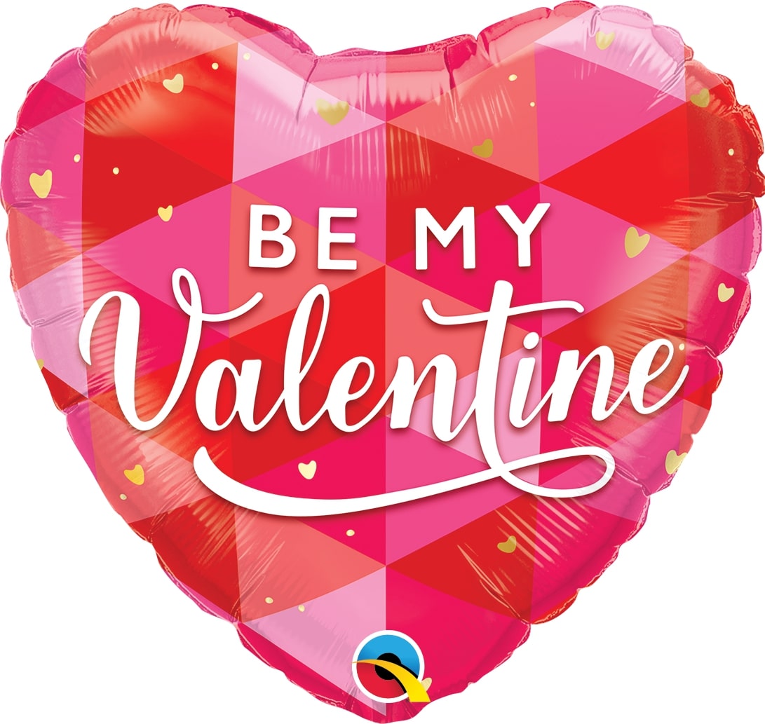 Μπαλόνι Φοιλ 18 Be My Valentine Geometric / 46 εκ