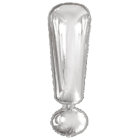 Μπαλόνι Φοιλ Σχήμα Σύμβολο ! Ασημί / Θαυμαστικό