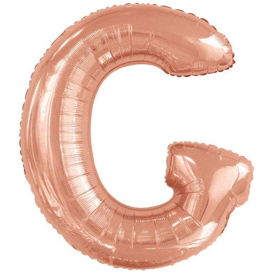 Μπαλόνι Φοιλ Σχήμα Γράμμα G Ροζ  Χρυσό