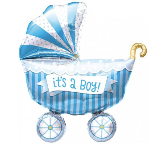 24" Μπαλόνι It's a Boy Καροτσάκι Γαλάζιο