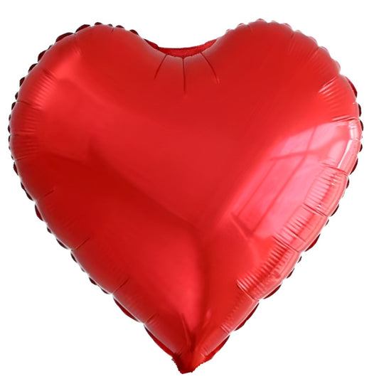 18" Μπαλόνι Καρδιά Κόκκινη - φουσκωμένο με ήλιον