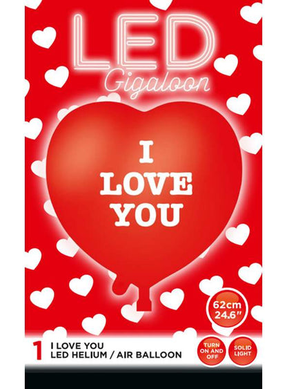 24" Μπαλόνι καρδιά με φωτάκι LED
