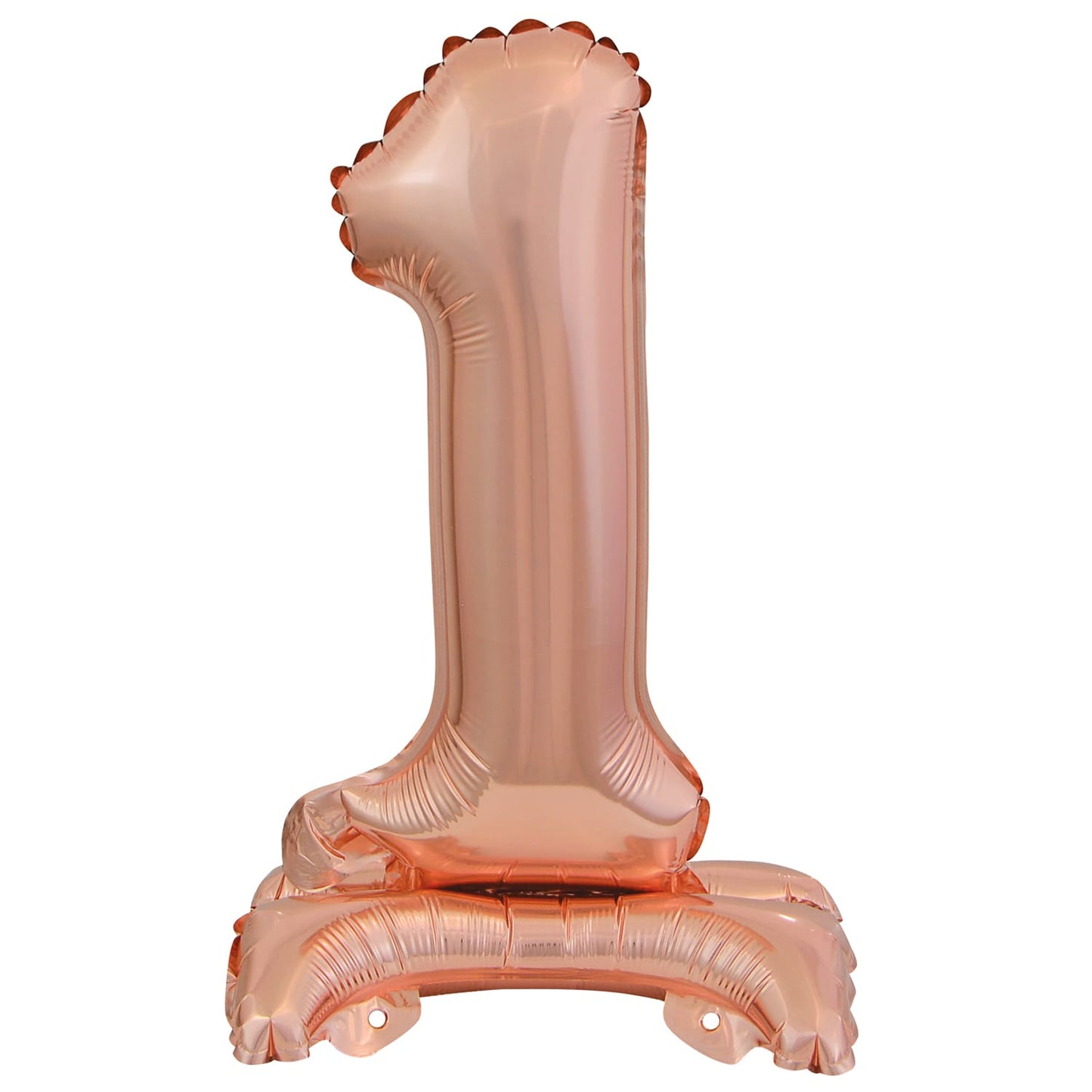 Μπαλόνι Φοιλ Μίνι με βάση Νούμερο 1 Ροζ Χρυσό / 38 εκ