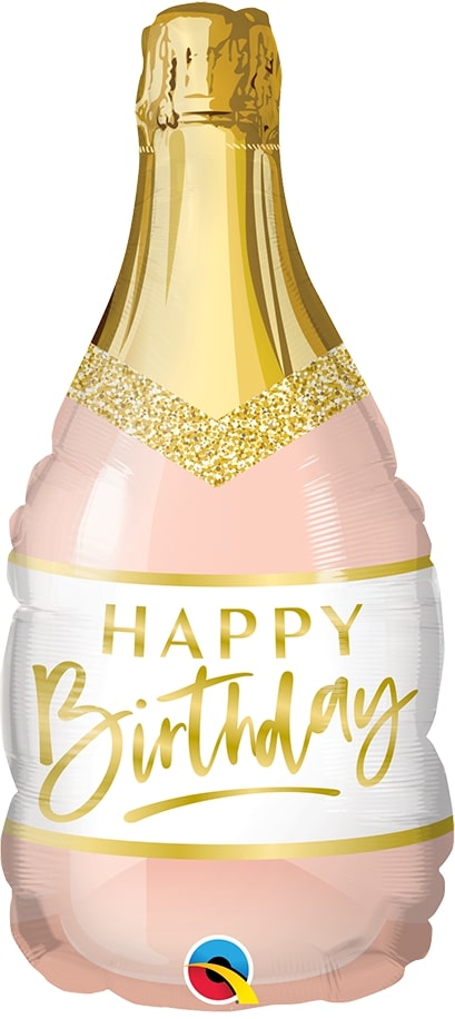 Μπαλόνι Φοιλ Μίνι 14 Birthday Pink Bubbly Wine Bottle / 36 εκ