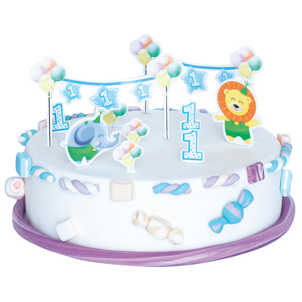 Διακόσμηση Τούρτας First Birthday Boy - Πρώτα Γενέθλια