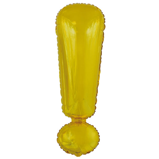 Μπαλόνι Φοιλ Σχήμα Σύμβολο ! Χρυσό / Θαυμαστικό