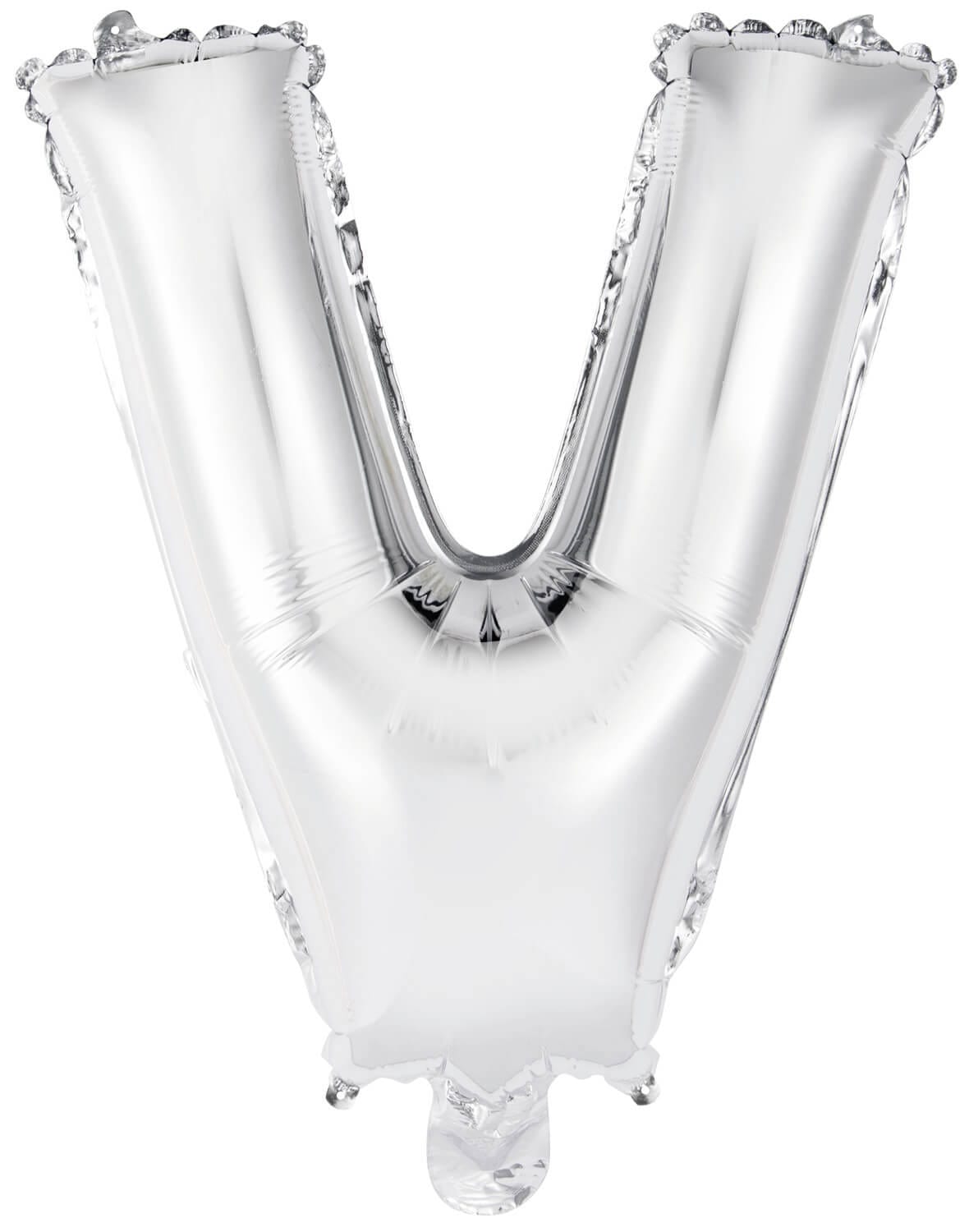 Μπαλόνι Φοιλ Μίνι Γράμμα V Ασημί