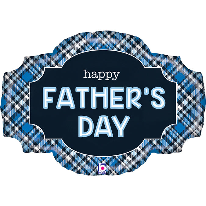 25" Μπαλόνι Father's Day Καρό