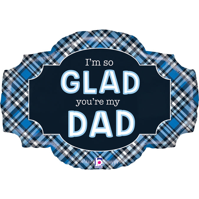 25" Μπαλόνι Father's Day Καρό
