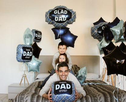 25" Μπαλόνι Father's Day Καρό
