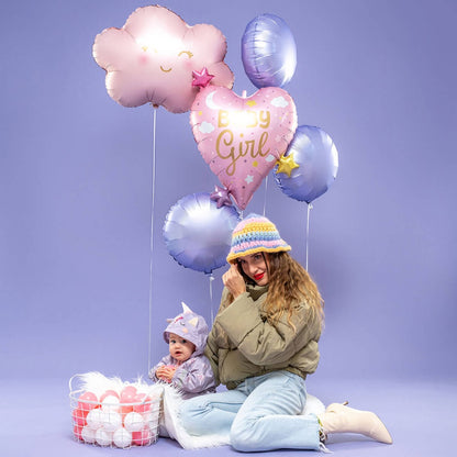 25" Μπαλόνι Καρδιά Baby Girl Stars