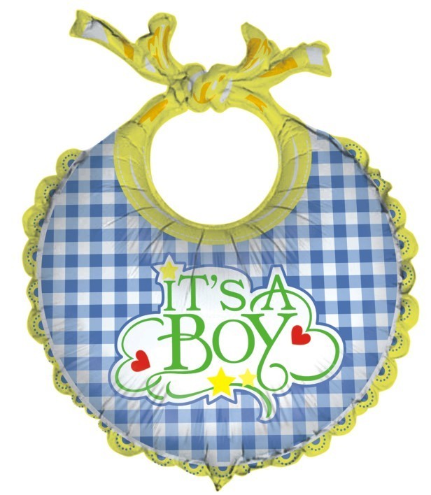 26" Μπαλόνι γέννησης Σαλιάρα It's a Boy