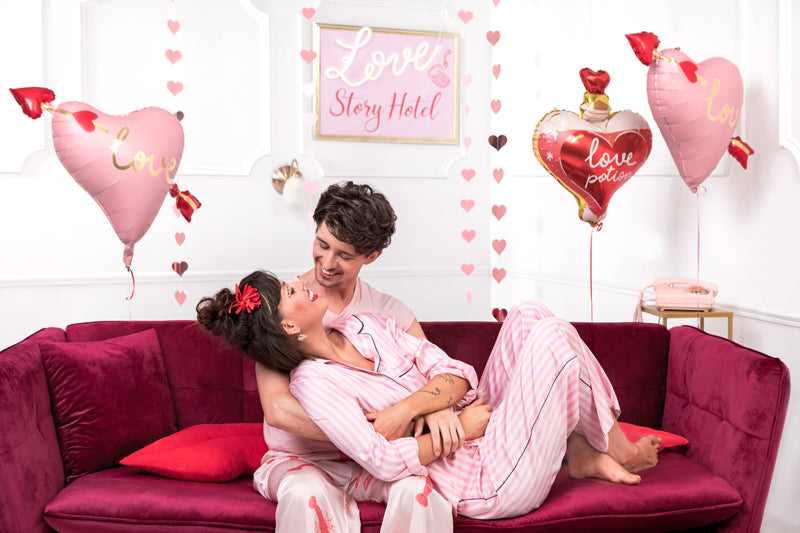 26" Μπαλόνι ροζ καρδιά με βέλος