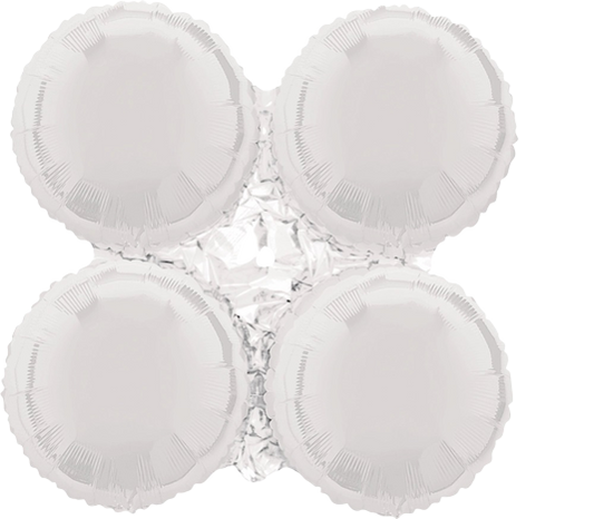 Μπαλόνι Φοιλ Γιρλάντα Λευκό