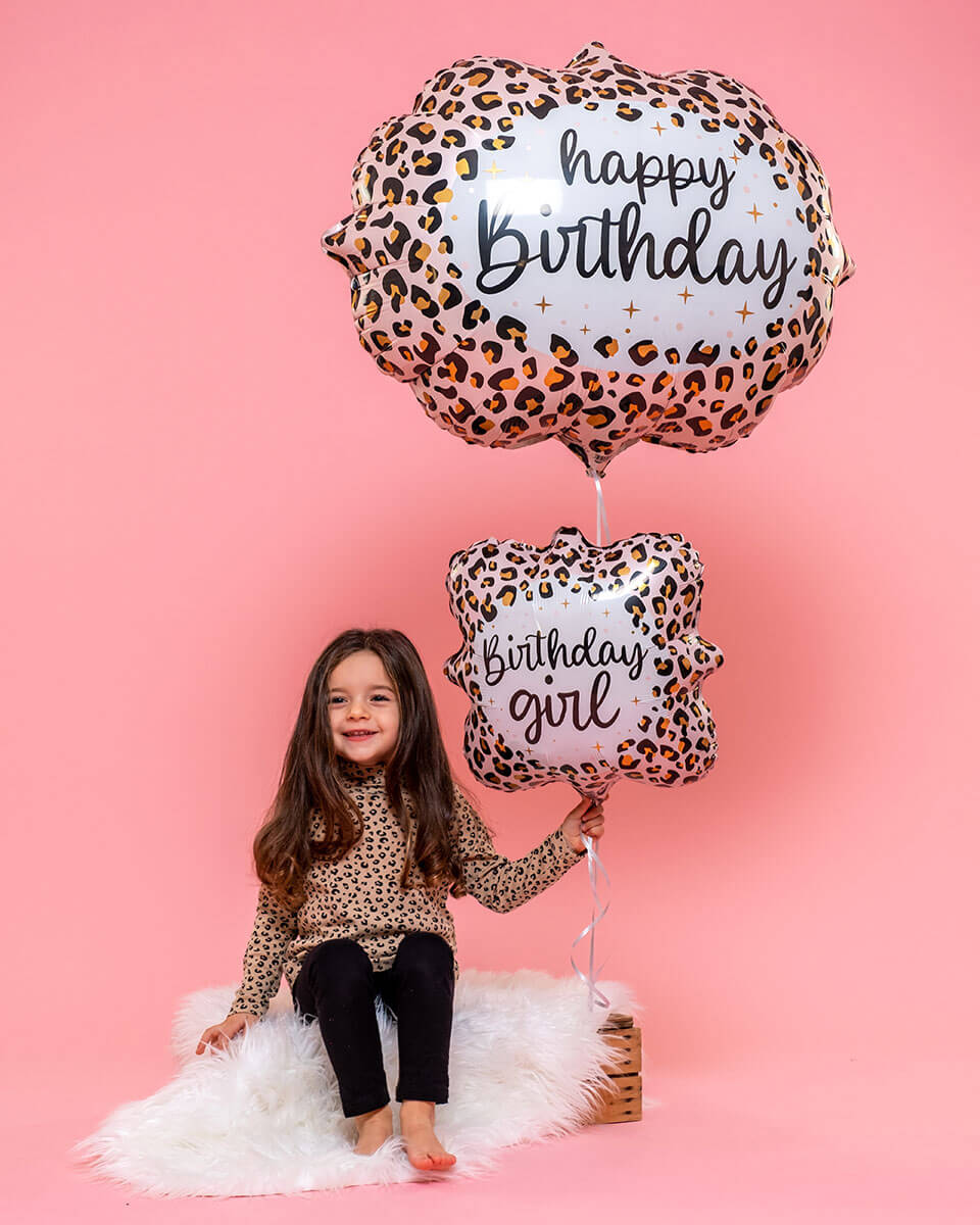 27" Μπαλόνι Λεοπάρ Happy Birthday