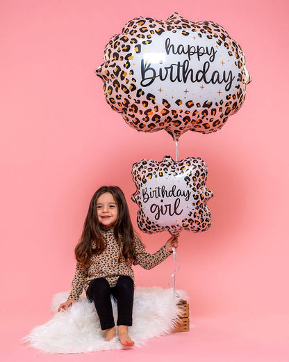 27" Μπαλόνι Λεοπάρ Happy Birthday