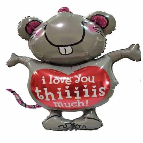28'' Μπαλόνι Ποντικάκι 'I love you This Much'