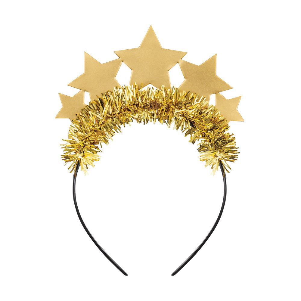 Τιάρα με Αστεράκια Χρυσά  - One Size