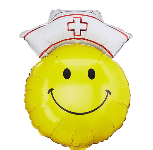 28" Μπαλόνι χαμογελαστή φατσούλα Nοσοκόμα