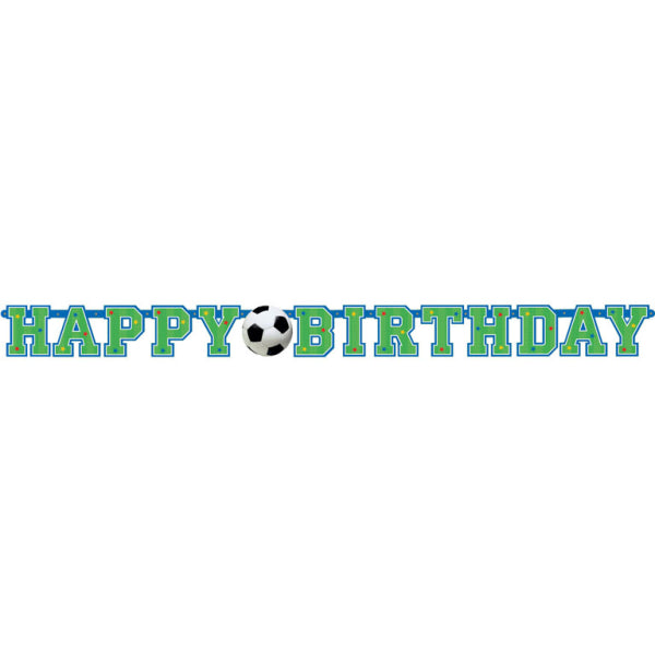 Γιρλάντα Happy Birthday Ποδόσφαιρο/Soccer / 130 x 10.2 εκ