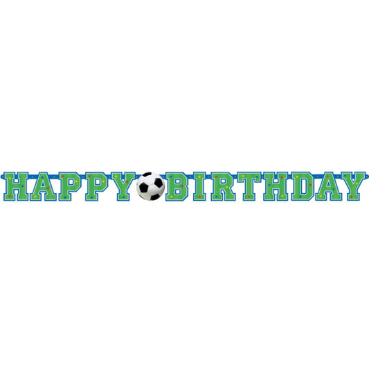 Γιρλάντα Happy Birthday Ποδόσφαιρο/Soccer / 130 x 10.2 εκ