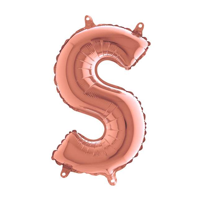 Mini Μπαλόνια Γράμματα Rosegold 36cm