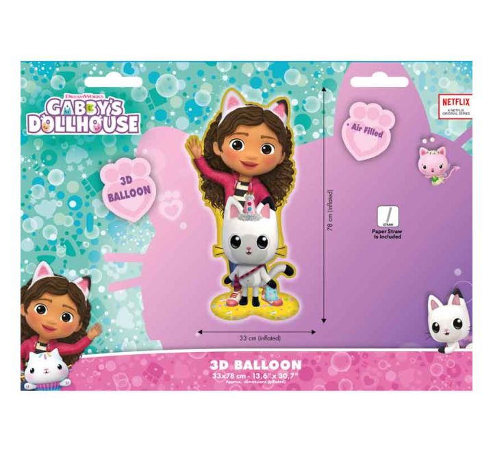 3D Standing Μπαλόνι Gabby's Dollhouse