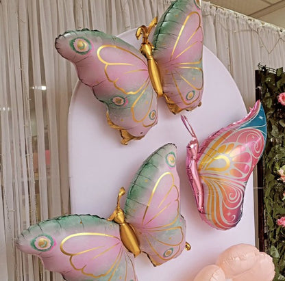 31'' Μπαλόνι Πεταλούδα παστέλ