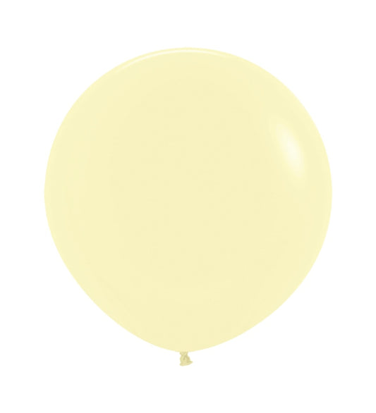 Μπαλόνια Λάτεξ 24 Pastel Matte Yellow / 3 τεμ - Κίτρινο