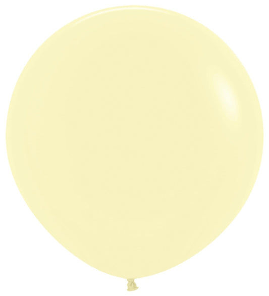 Μπαλόνια Λάτεξ 36 Pastel Matte Yellow / 2 τεμ - Κίτρινο