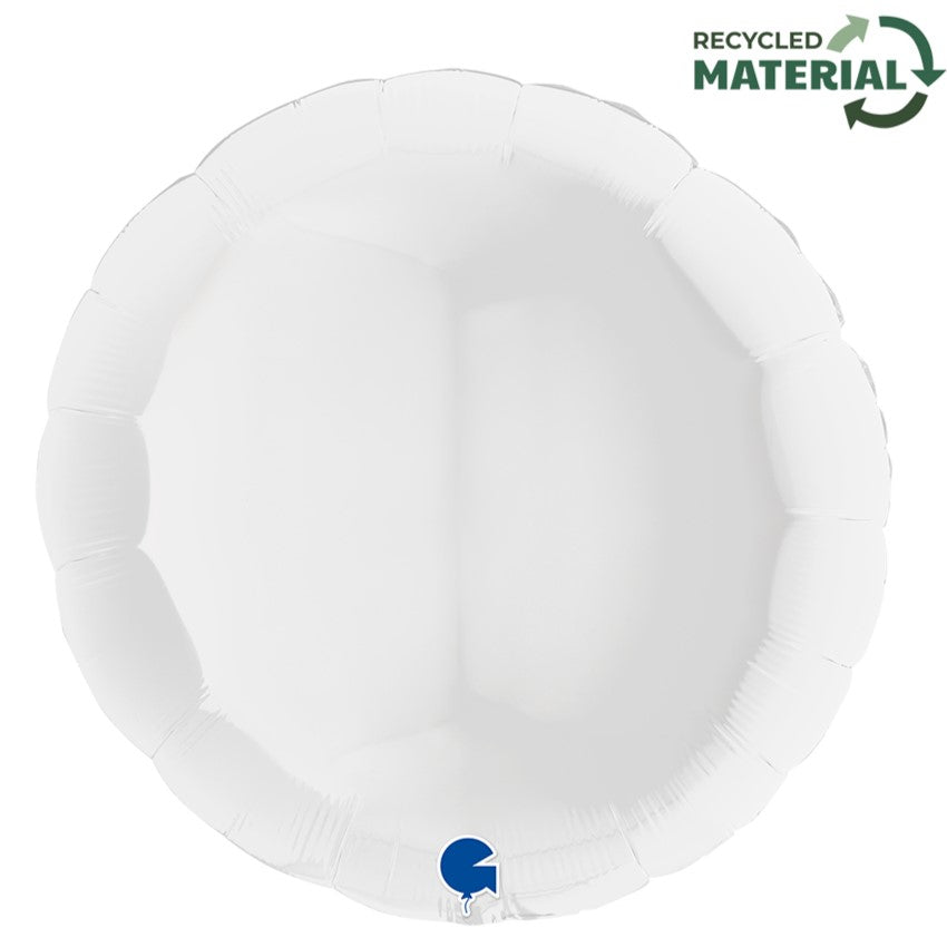 31" Μπαλόνι Άσπρο Στρογγυλό
