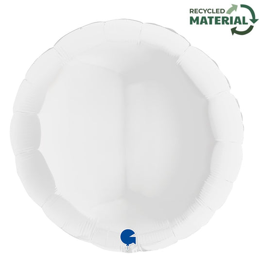 31" Μπαλόνι Άσπρο Στρογγυλό