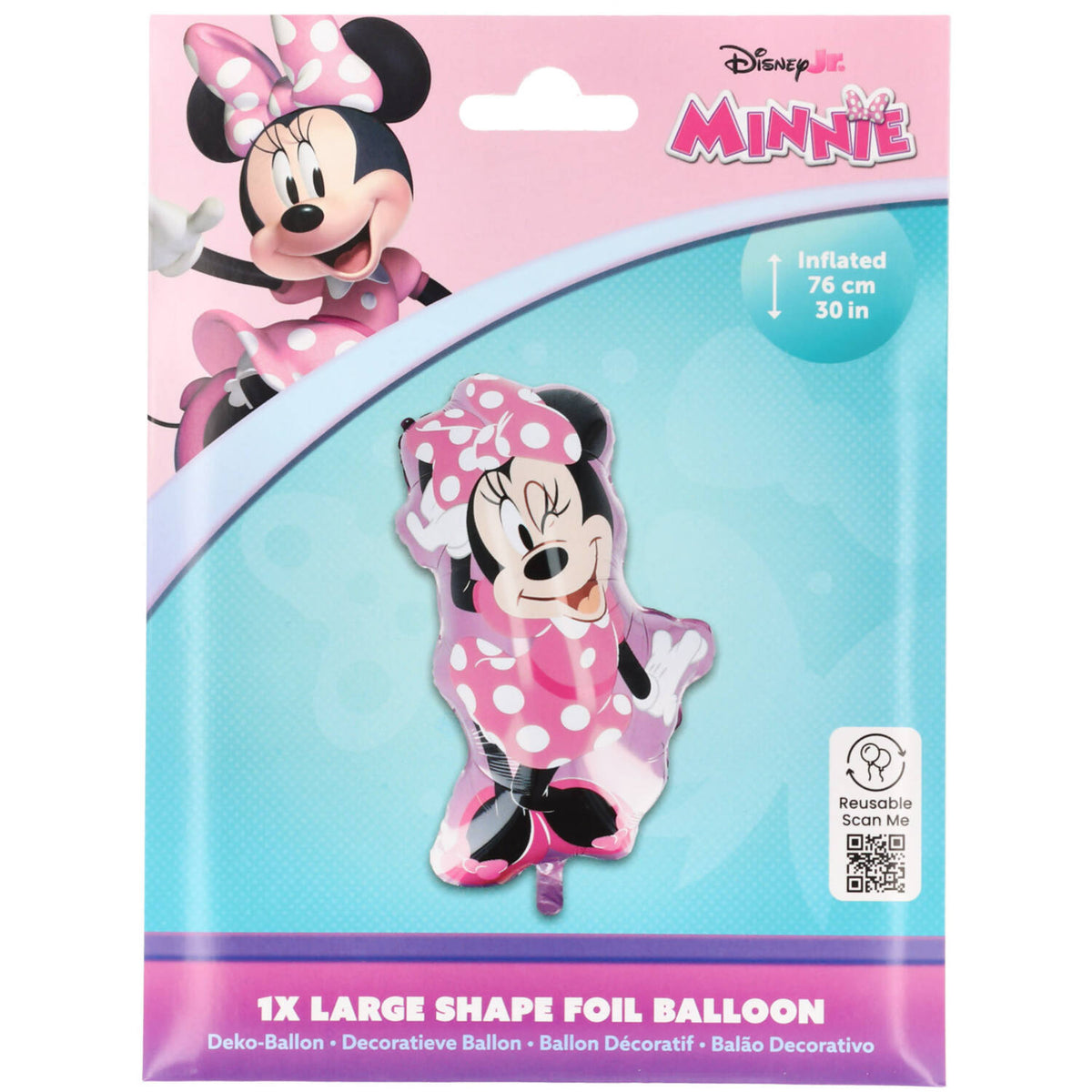 30" Μπαλόνι ροζ φιγούρα Minnie Mouse