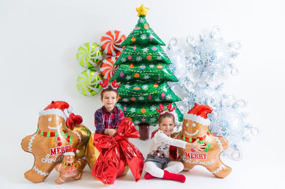 31" Μπαλόνι Μπισκοτάνθρωπος Merry Christmas