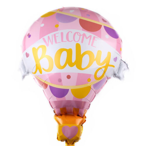 31" Μπαλόνι Welcome Baby Girl Αερόστατο