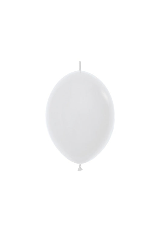 Μπαλόνια 6 Link Λευκό /50 τεμ